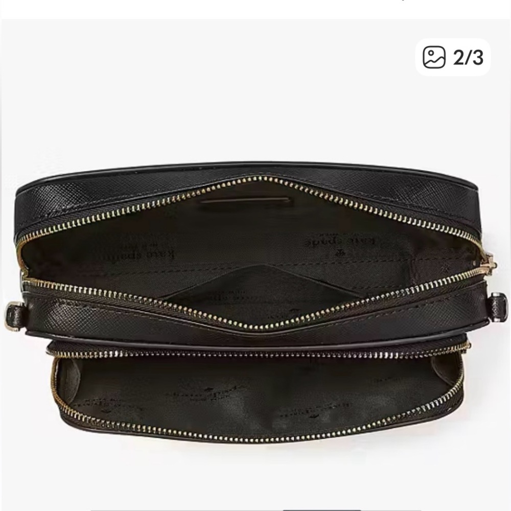 Kate Spade Staci Mini Crossbody Bag Black Saffiano Leather NWOT Designer - Picture 3 of 10